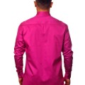 Camisa social pink masculina manga longa Fio Egípcio