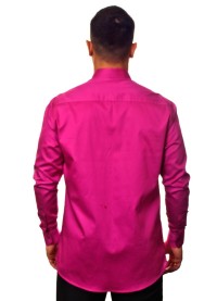 Camisa social pink masculina manga longa Fio Egípcio