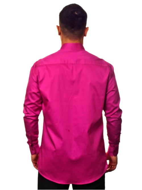 Camisa social pink masculina manga longa Fio Egípcio