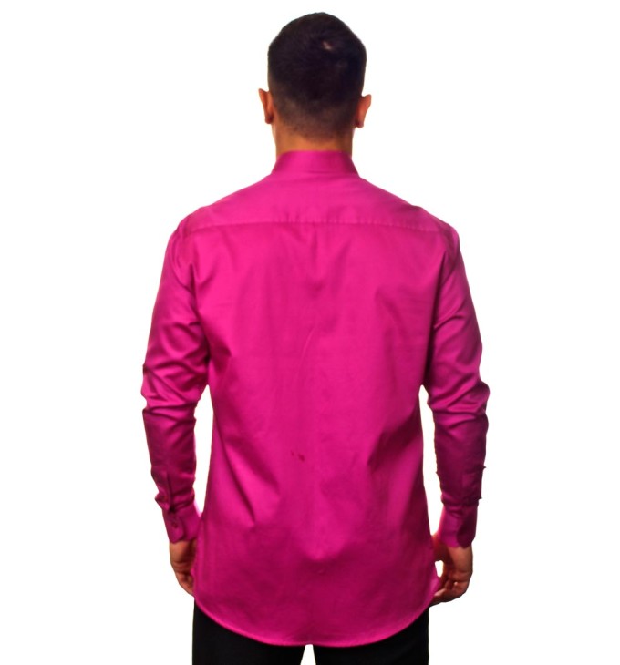 Camisa social pink masculina manga longa Fio Egípcio