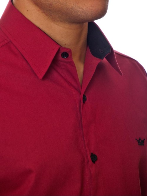 Camisa vinho com calça preta cheap