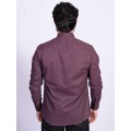 Camisa social masculina microestampa vinho PREMIUM Camisa social masculina microestampa vinho PREMIUM