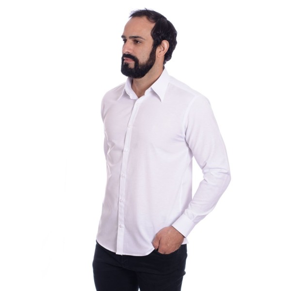 Kit Camisa Social Masculina Manga Longa