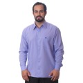 Camisa social masculina de microfibra manga longa, lilás