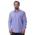 Camisa social masculina de microfibra manga longa, lilás Camisa social masculina de microfibra manga longa, lilás