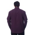 Camisa social roxa manga longa de microfibra Camisa social roxa manga longa de microfibra
