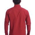 Camisa social masculina de microfibra manga longa, vinho