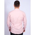 Camisa social nude masculina de algodão de manga longa Camisa social nude masculina de algodão de manga longa