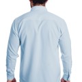 Camisa social azul claro de algodão masculina