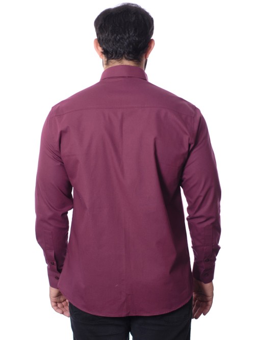 Camisa social bordô masculina manga longa de algodão Camisa social bordô masculina manga longa de algodão