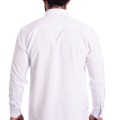 Camisa social branca masculina de algodão
