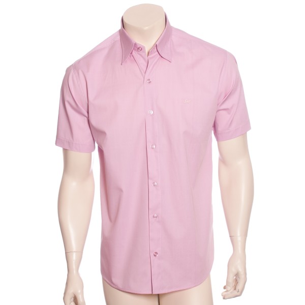 Camisa social em algodão egípcio fio 80, lilás 