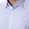Camisa masculina listrada azul