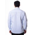 Camisa masculina listrada azul