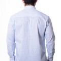 Camisa masculina listrada azul
