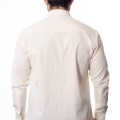 Camisa masculina listrada amarela