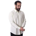 Camisa masculina listrada verde claro