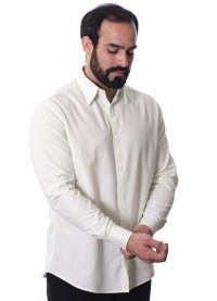 Camisa masculina listrada verde claro