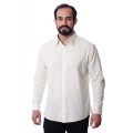 Camisa masculina listrada verde claro