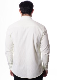 Camisa masculina listrada verde claro