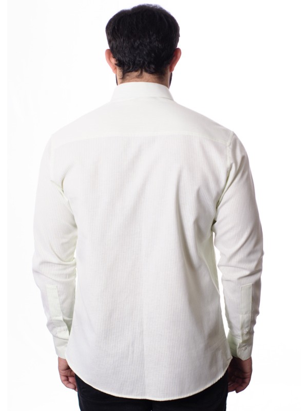 Camisa masculina listrada verde claro Camisa masculina listrada verde claro