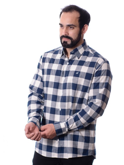 Camiseta Xadrez Masculina Casual Fashion Estiloso Dia a Dia Confortável