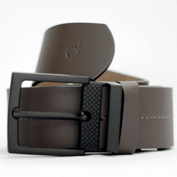 Cinto Masculino Couro Soleta Marrom Dommen