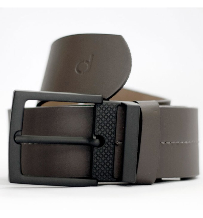 Cinto Masculino Couro Soleta Marrom Dommen