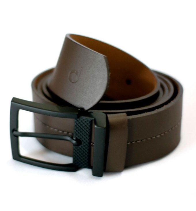 Cinto Masculino Couro Soleta Marrom Dommen