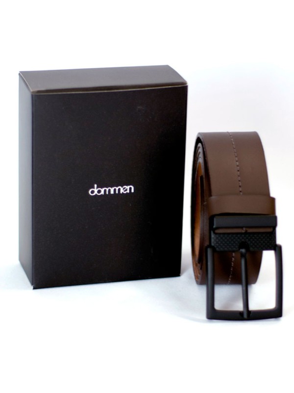 Cinto Masculino Couro Soleta Marrom Dommen Cinto Masculino Couro Soleta Marrom Dommen