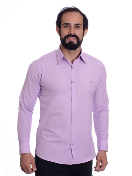 camisa social masculina tricoline