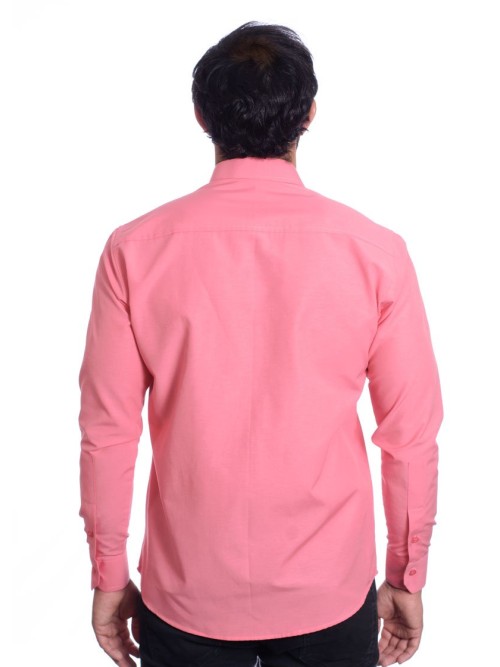 Camisa social goiaba masculina de tricoline manga longa Camisa social goiaba masculina de tricoline manga longa