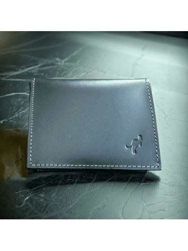 Carteira masculina couro marrom espresso Slim