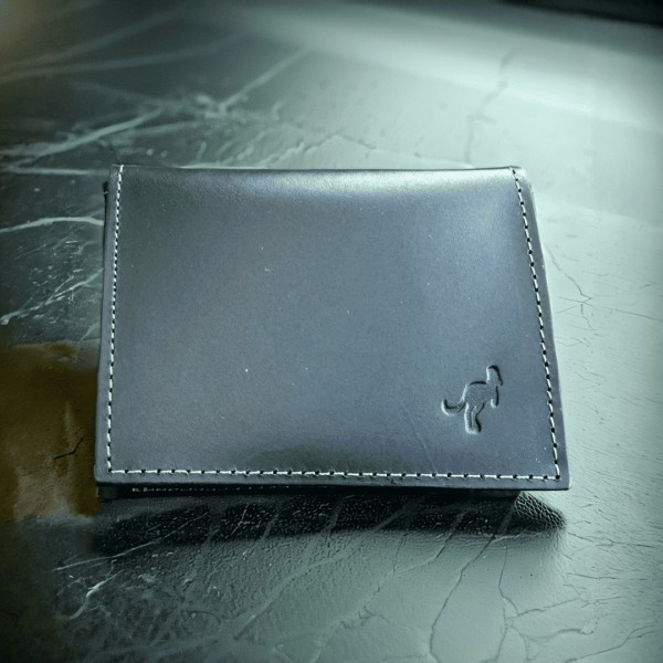 Carteira masculina couro marrom espresso Slim