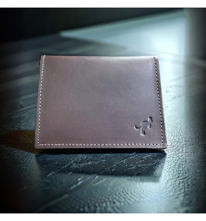 Carteira masculina couro nobre marrom Slim Carteira masculina couro nobre marrom Slim