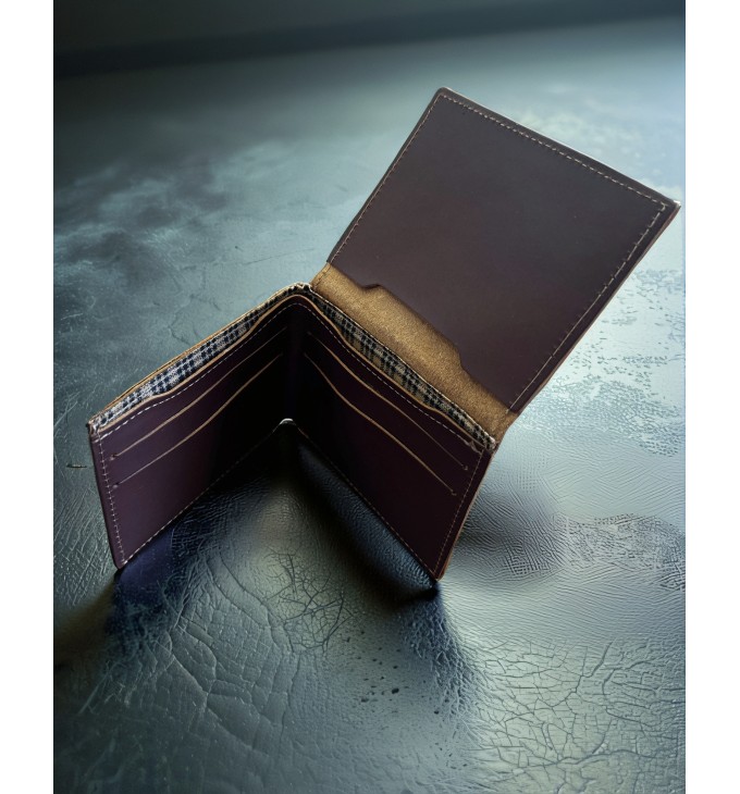Carteira masculina couro nobre marrom Slim Carteira masculina couro nobre marrom Slim