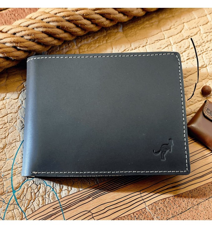 Carteira de Luxo Couro Legítimo Com Porta CNH