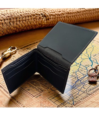 Carteira masculina couro carbon Slim
