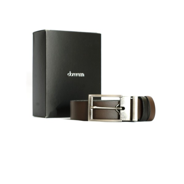 Cinto Dupla Face Masculino em Couro Dommen