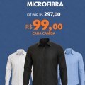 Kit Camisa Social Masculina Manga Longa