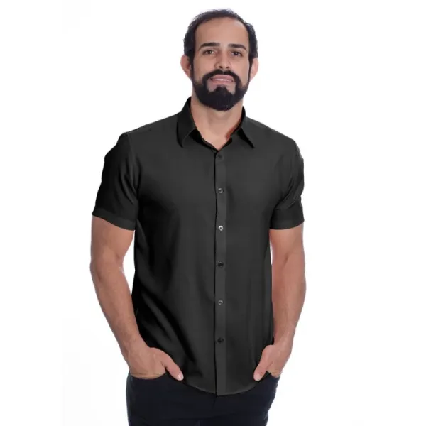 Kit 3 camisa manga curta microfibra