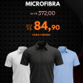 Kit 3 camisa manga curta microfibra