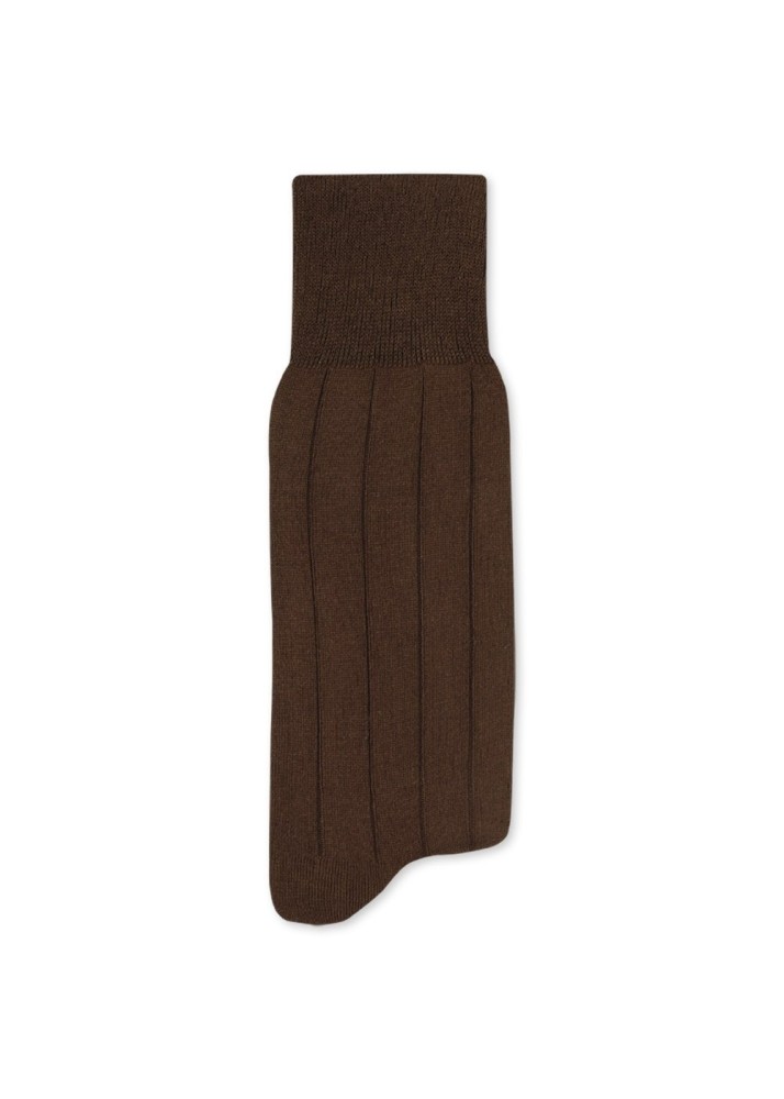 Meia social masculina marrom