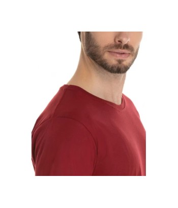 Camiseta de Algodão Premium Bordô
