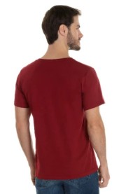 Camiseta de Algodão Premium Bordô