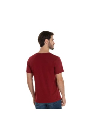 Camiseta de Algodão Premium Bordô