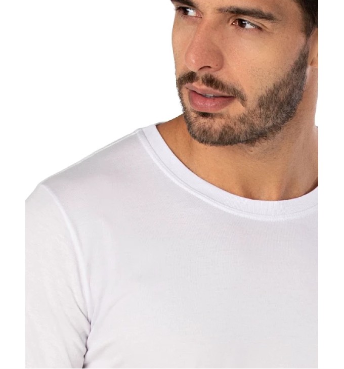Camiseta de Algodão Premium Branca Camiseta de Algodão Premium Branca
