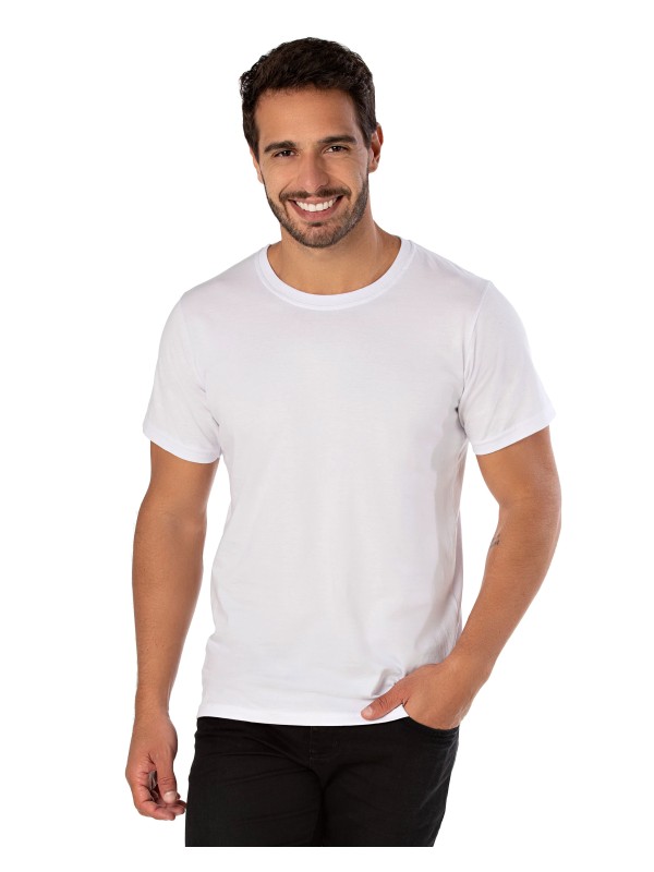 Camiseta de Algodão Premium Branca
