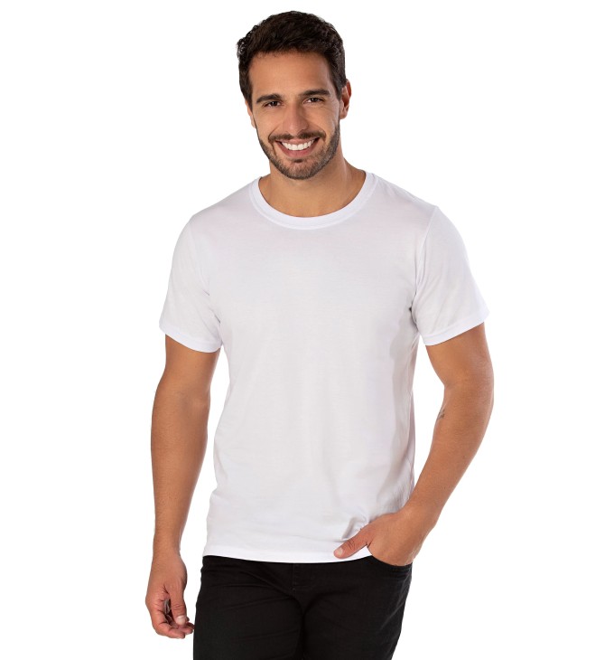 Camiseta de Algodão Premium Branca Camiseta de Algodão Premium Branca