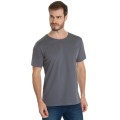Camiseta de Algodão Premium Cinza Chumbo Camiseta de Algodão Premium Cinza Chumbo